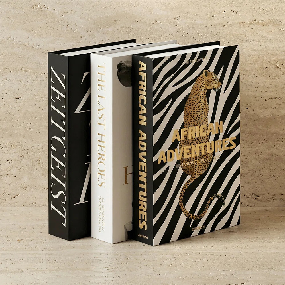 Animal Print & Typography Decorative Book Box Set (Set Of 3) (Set of 3) | Wayfair North America