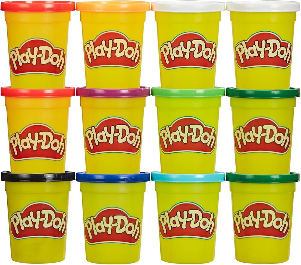Play-Doh Jewel Colors Bulk 12-Pack of 4-Ounce Cans, Christmas Stocking Stuffers for Girls & Boys,... | Amazon (US)