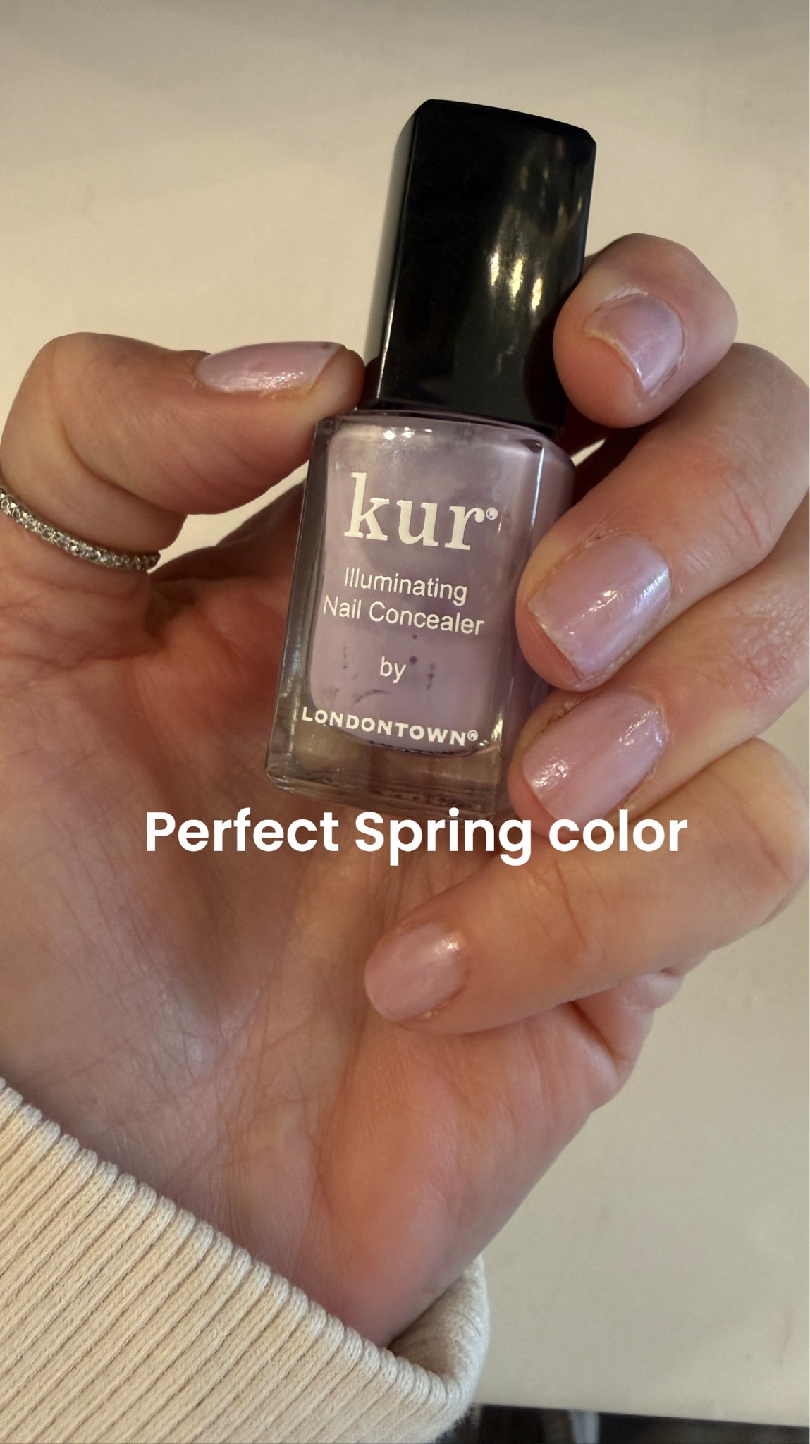 Perfect Spring nail polish color 💅🏻
London Brown 
KUR -Lavendar  illuminated nail concealer 

Perfect for Easter baskets
And little gifts

#LTKBeauty #LTKSeasonal #LTKgrwm