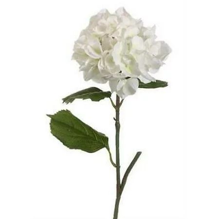 2PK Artificial Silk Hydrangea Flower in Cream - 23"" Tall x 6.5"" Bloom | Walmart (US)