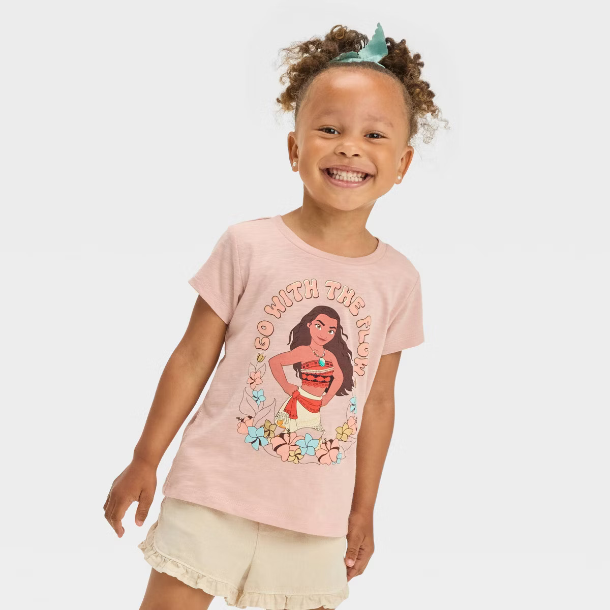 Toddler Girls' Disney Moana Short Sleeve Graphic T-Shirt - Coral Pink | Target