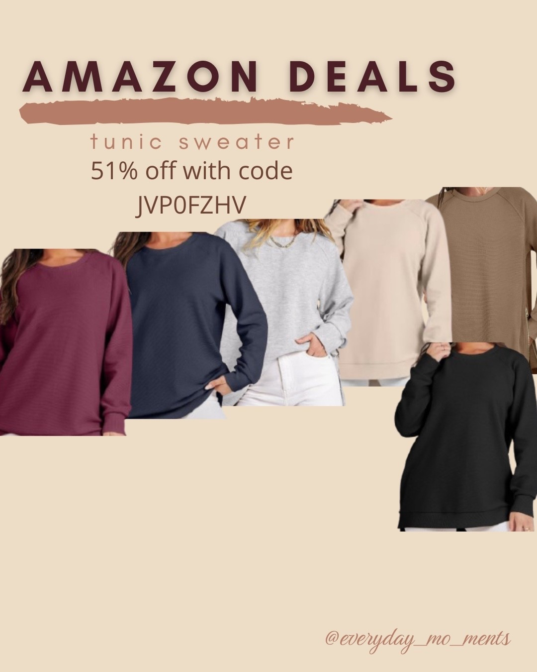 $17 ends 8/21 love the zipper detail! 

Amazon fashion
Amazon deals
Tunic sweater

#LTKSaleAlert