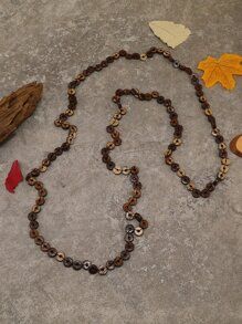 Wood Bead Beaded Necklace SKU: sj2205187434817711(100+ Reviews)$2.40$2.28Join for an Exclusive 5%... | SHEIN