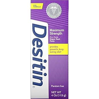 Desitin Maximum Strength Baby Diaper Rash Cream with 40% Zinc Oxide for Treatment, Relief & Preventi | Amazon (US)