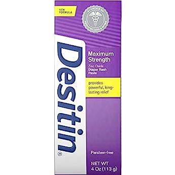 Desitin Maximum Strength Baby Diaper Rash Cream with 40% Zinc Oxide for Treatment, Relief & Preventi | Amazon (US)