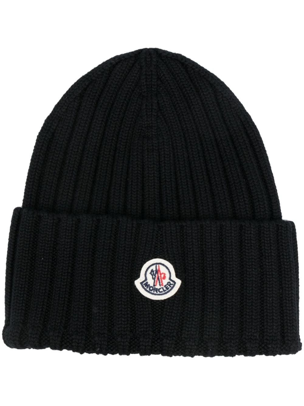 MONCLER- Logo Wool Beanie | Tessabit Stores (Global)