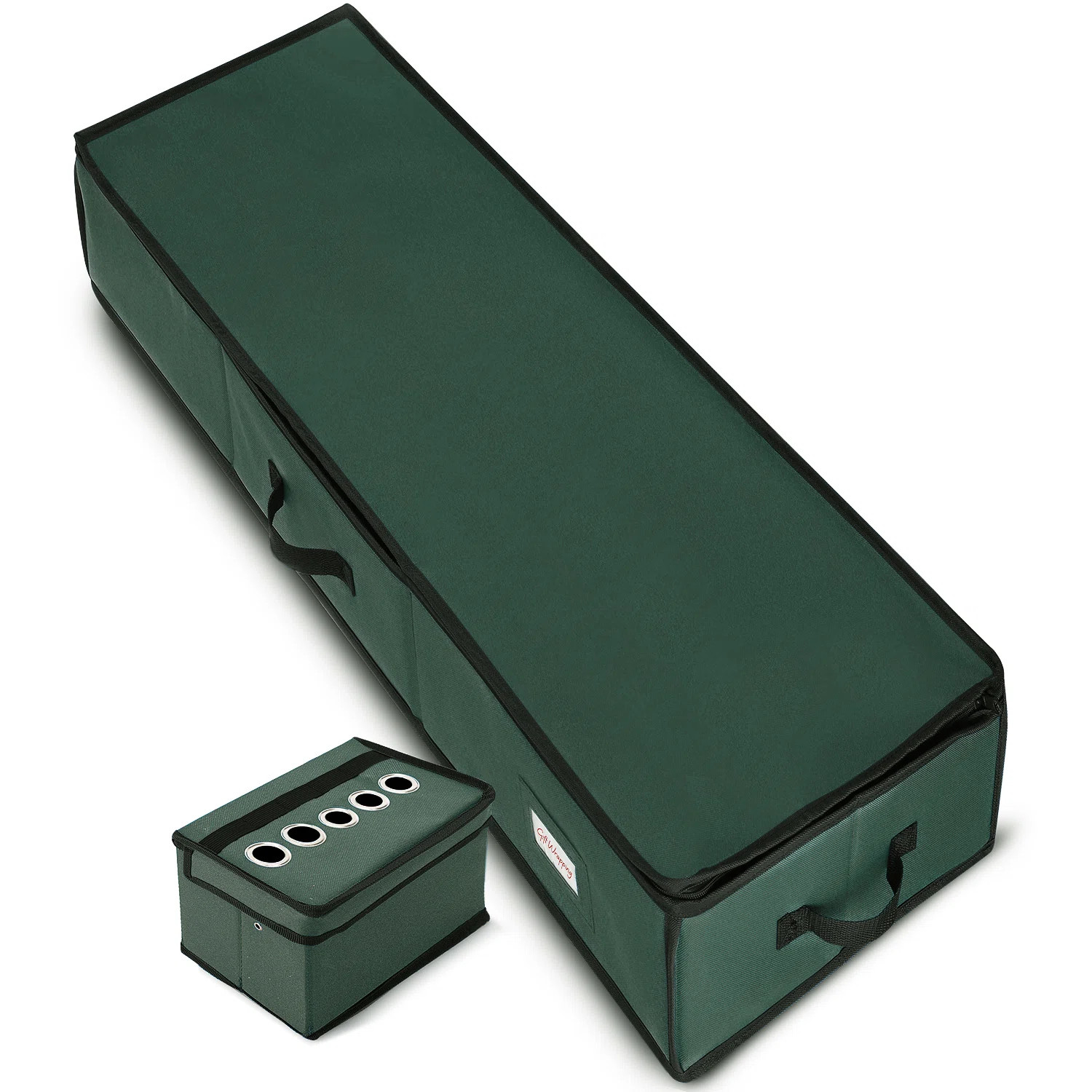 Premium Large Christmas Wrapping Paper Storage Organizer With Ribbon Box | Wayfair North America