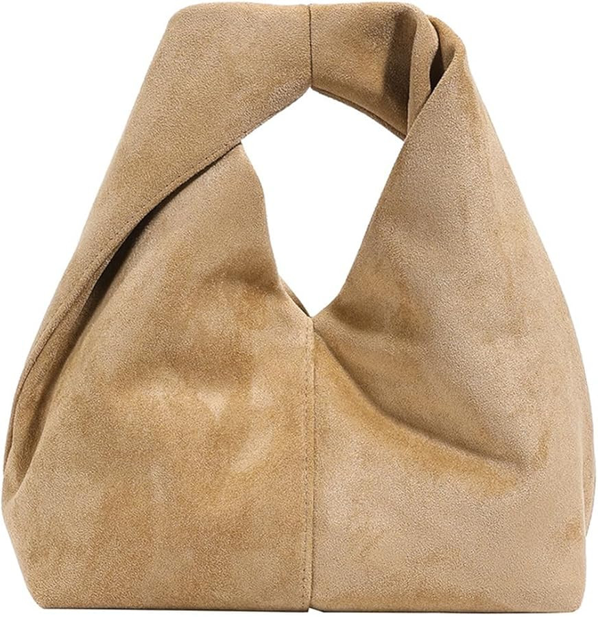 Slouchy Suede Crescent Crossbody Purses Women Cute Hobo Bags Trendy Satchels Underarm Shoulder Ba... | Amazon (US)