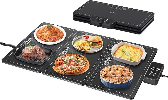 Warming Trays for Buffets Party to Keep Food Warm, 3-in-1 Modular Electric Food Warmers w/ 3 Heat... | Amazon (US)