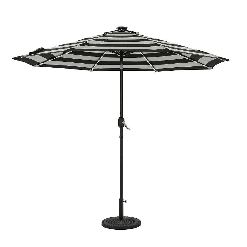 Island Umbrella 9' Mirage II Fiesta Market Patio Umbrella with Solar LED Tube Lights | Target