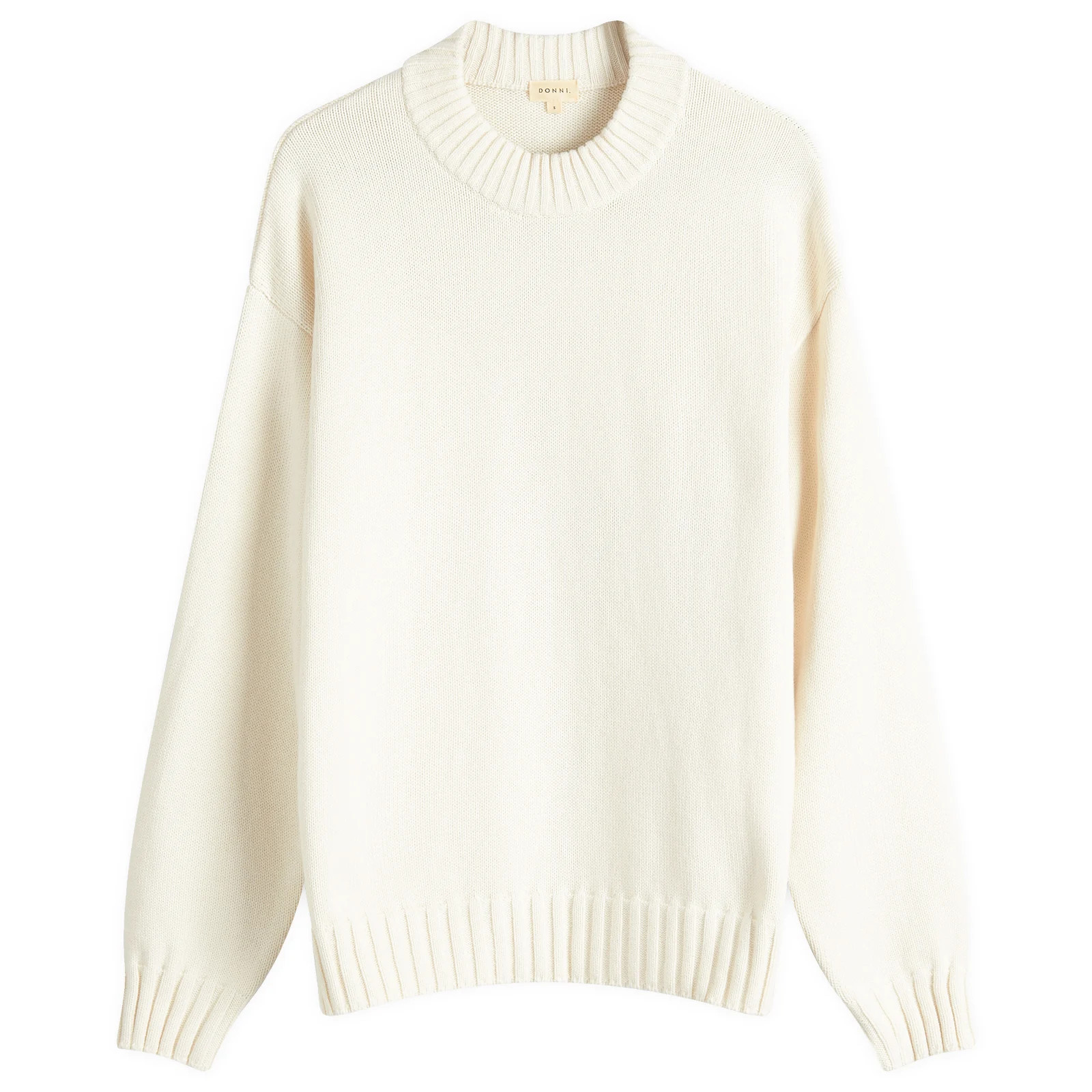 DONNI. Women's Cotton Cashmere Jumper in Creme, Size X-Small | END. Clothing | END. Clothing