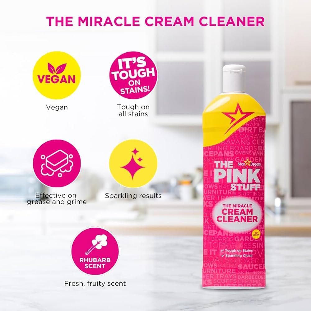 Stardrops The Pink Stuff Miracle Cream Cleaner – Multi-Purpose Liquid Cleaner for Kitchens, Bat... | Amazon (US)