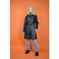 Vintage Black Rave Leather Long Coat {W205} | Etsy (US)