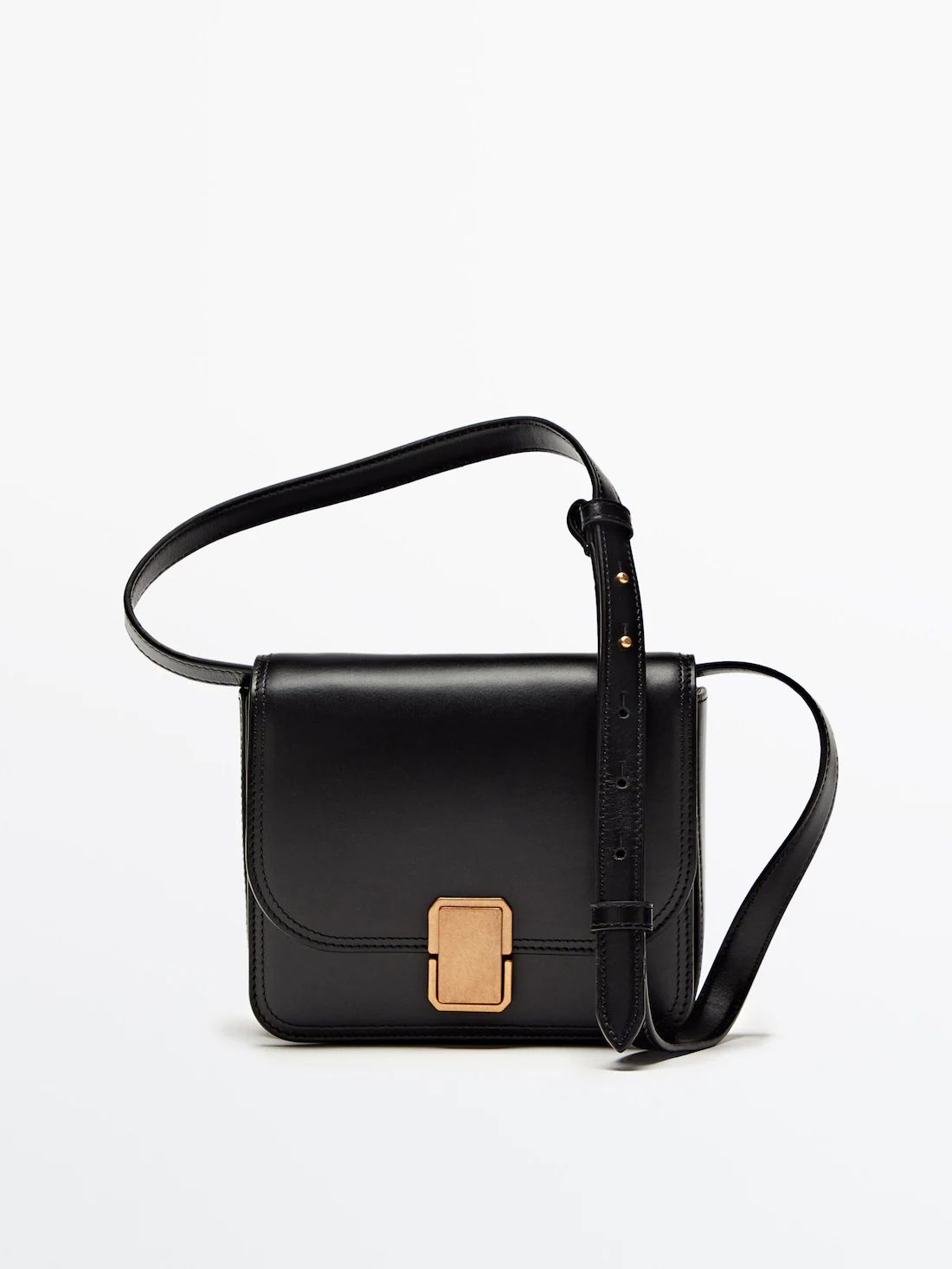 Leather crossbody bag with multi-way strap | Massimo Dutti (US)