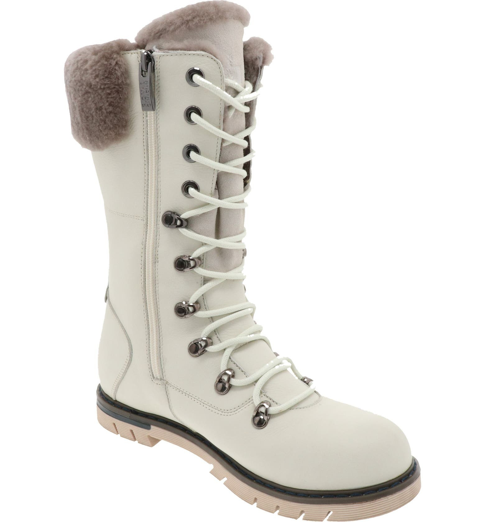 Sherbrooke Genuine Shearling Cuff Waterproof Boot | Nordstrom