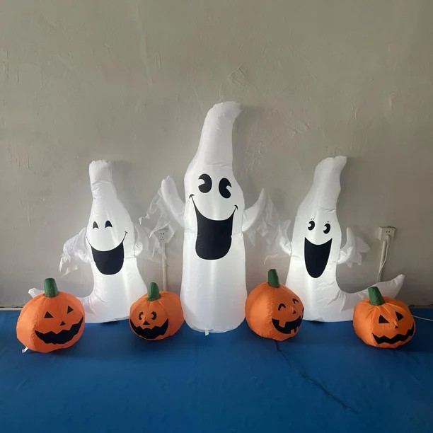 Halloween Inflatable Pumpkin Polyester Inflatable Pumpkin for Garden Decor | Walmart (CA)