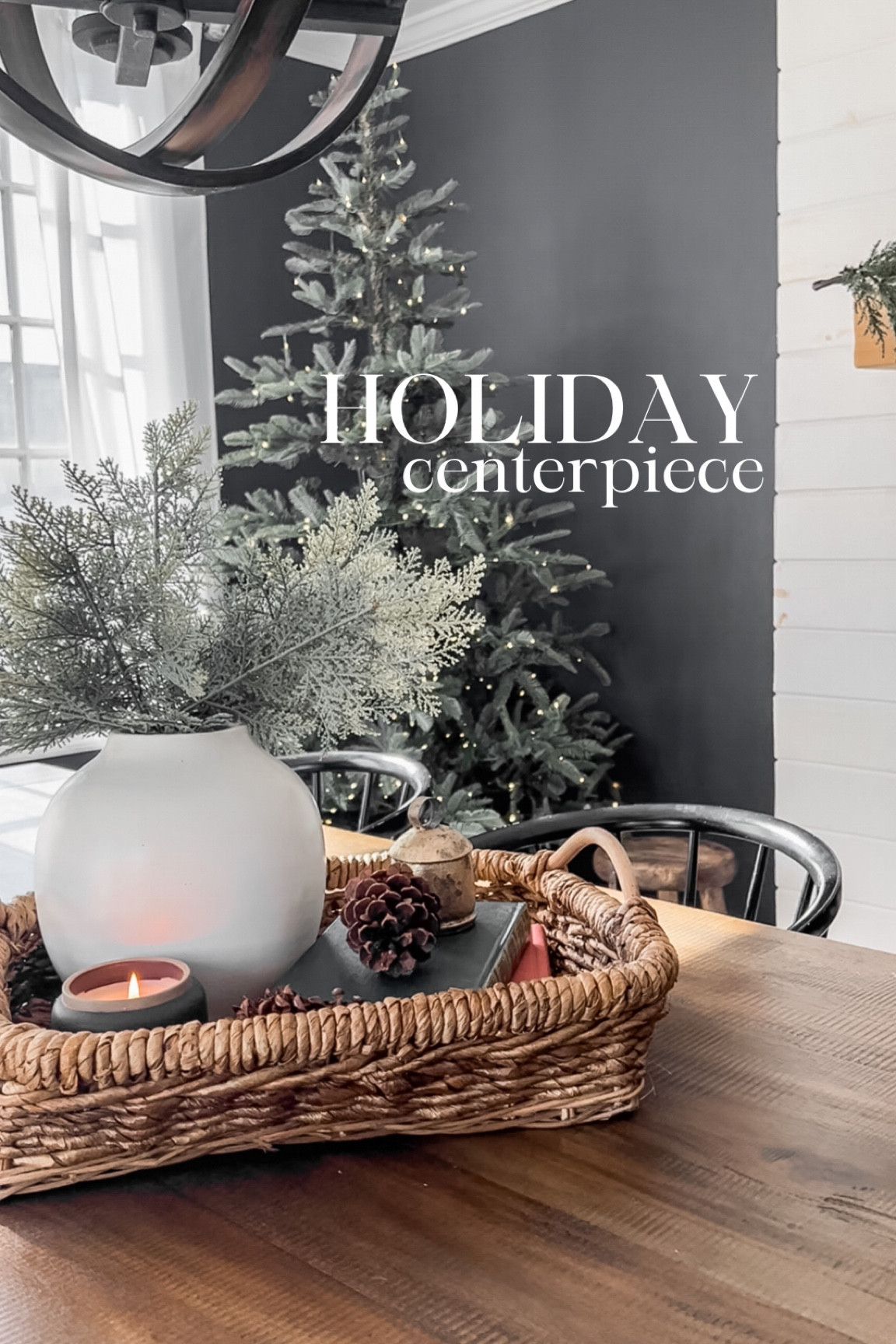 Holiday Christmas centerpiece for dining or coffee table 

#LTKSeasonal #LTKhome #LTKHoliday