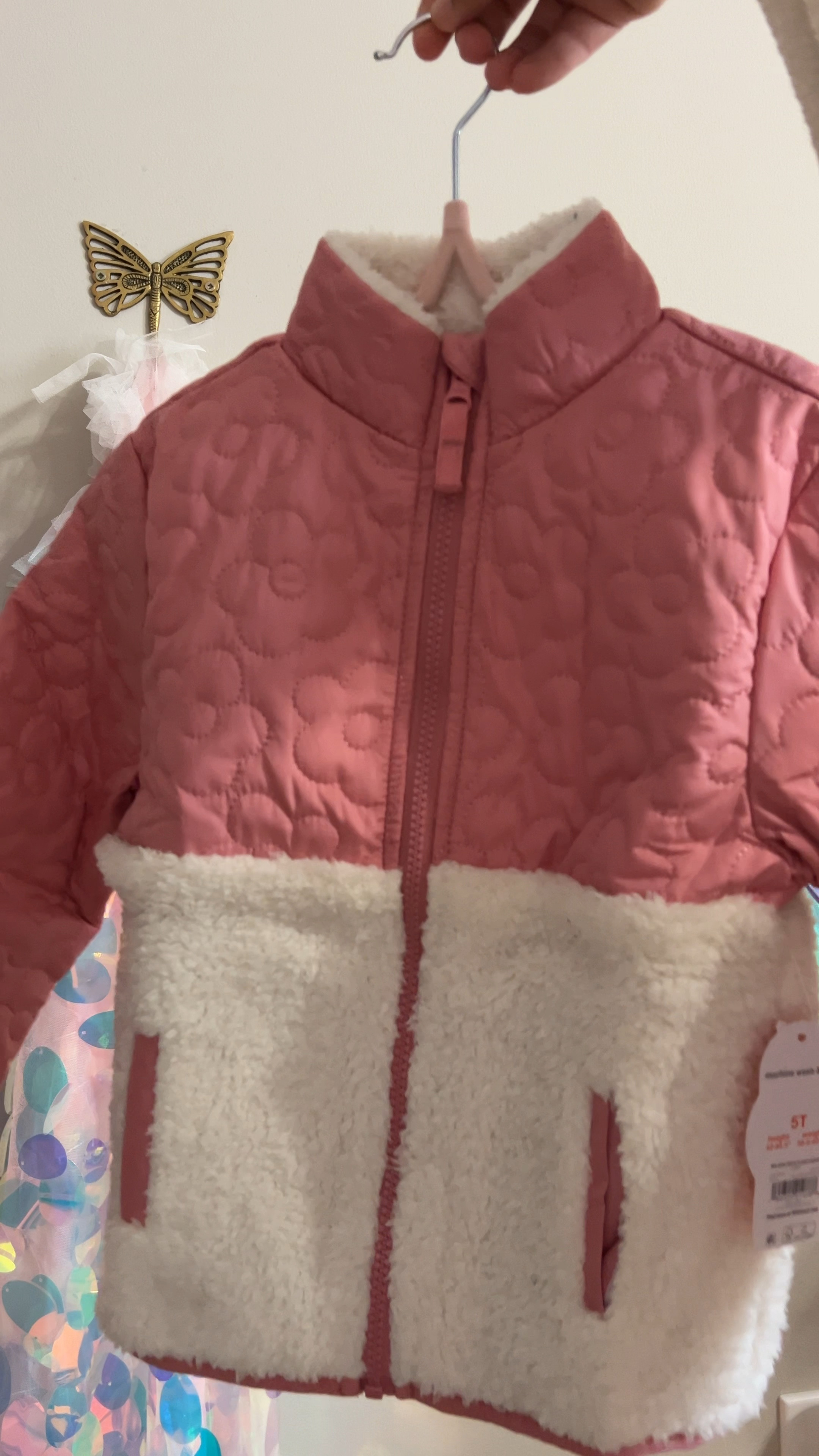 Cutest Walmart find for the cooler months! Love the flower detail and sherpa. 

#LTKKids #LTKSeasonal