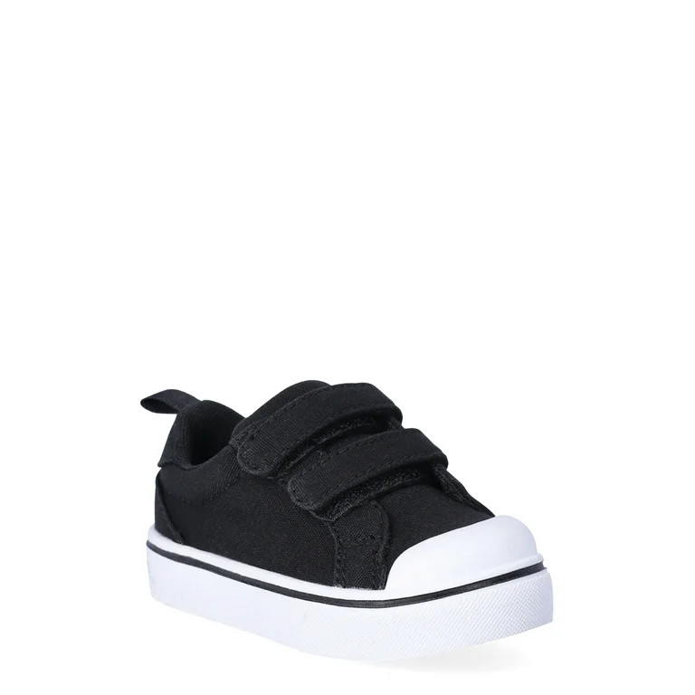 Wonder Nation Baby Boy Canvas Bump Toe Sneakers | Walmart (US)