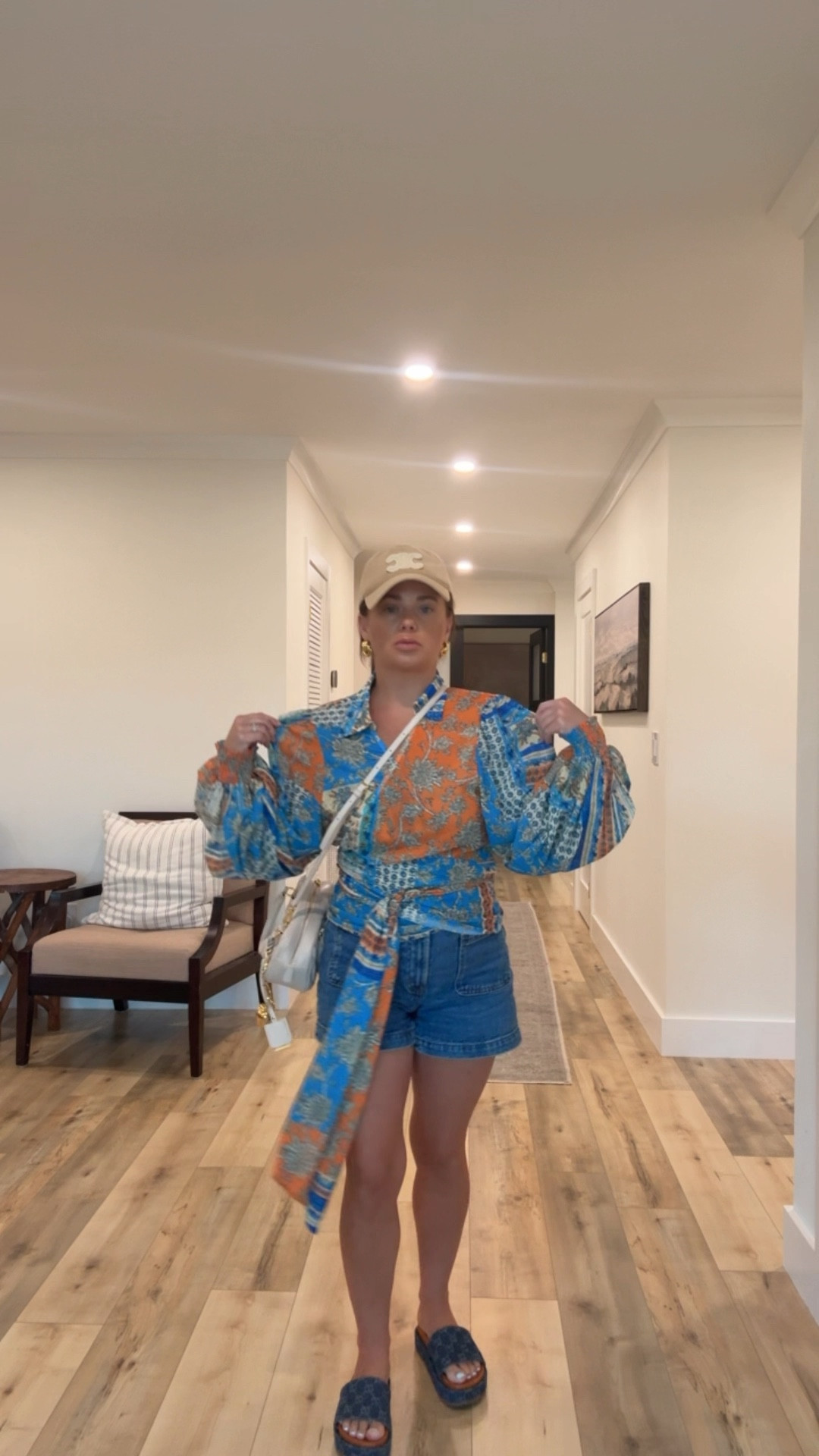 Glowy makeup and a colorful outfit! Made it more casual w denim shorts and a baseball cap! Top is a couple years old so I can’t link but will link my shorts!! 

#LTKxMadewell #LTKStyleTip #LTKFindsUnder50