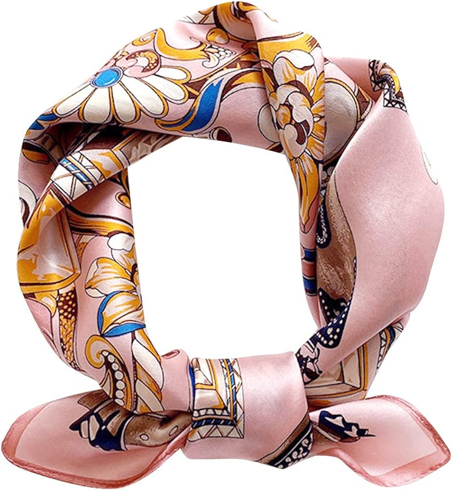 MEISEE Mulberry Silk Scarfs Women Small Square Scarf 21" x 21" Breathable Lightweight Neckerchief... | Amazon (US)