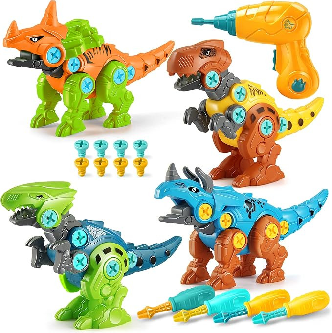 Take Apart Dinosaur Toys for Kids Educational STEM Learning Toy Set with Electric Drill Dinosaur ... | Amazon (CA)