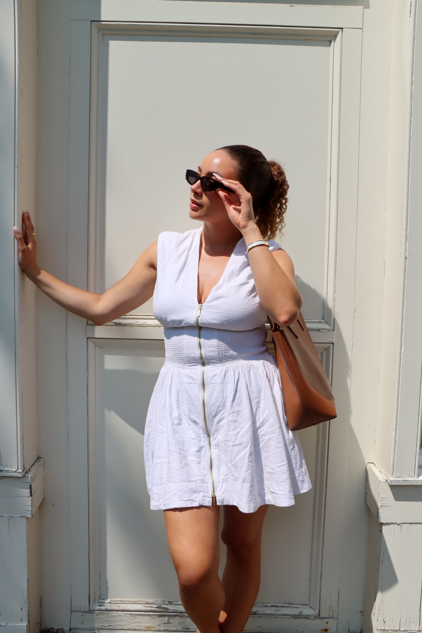 White Linen Mini Dress Outfit Idea | Anthropologie Dress Look
Styling the perfect white mini dress for summer featuring Anthropologie, Dezi sunglasses, YSL accessories, and affordable Amazon sandals. 
#AnthropologieOutfit #WhiteMiniDress #SummerOutfitIdeas

#LTKSummerEdit #LTKStyleTip #LTKSeasonal