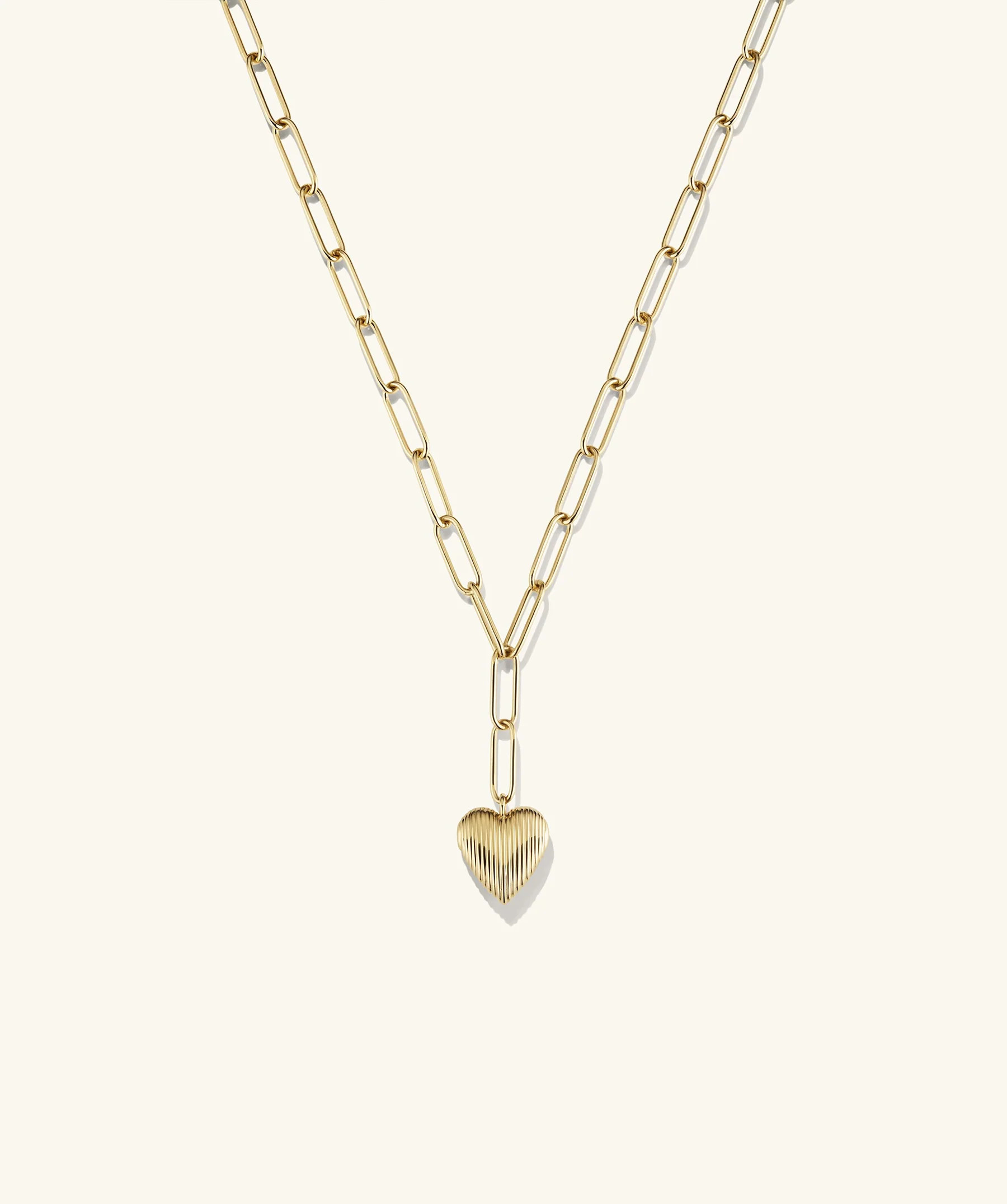 Big Puffy Heart Necklace | Mejuri Fine Crew