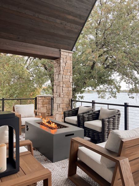 Still loving our outdoor furniture at the cabin! My swivel chairs are sold out in the dark color but there is a lighter option available and I linked some similar choices too! 

#LTKHome #LTKSeasonal #LTKStyleTip
