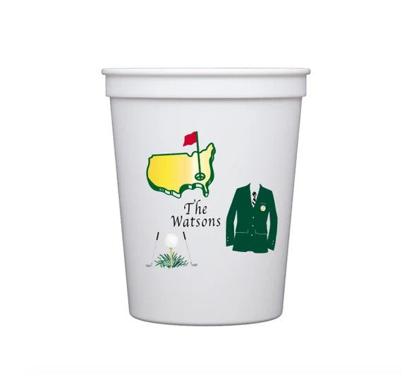 Golf party cups, Golf theme party cups, Golf party favor, Masters party cups, Golf birthday cups,... | Etsy (US)