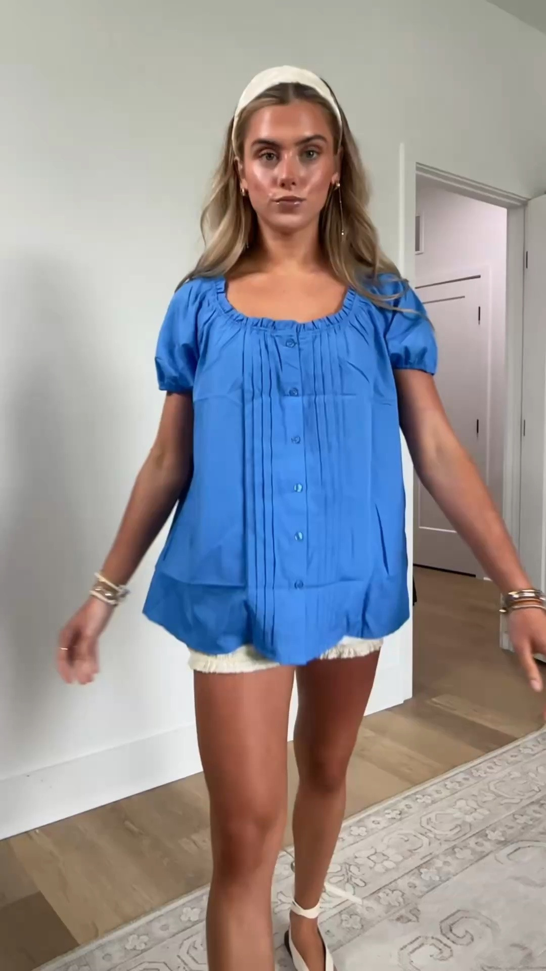 Casual Saturday outfit and both pieces are amazon but free people look for less! Amazon size small Tankaneo Womens Cotton Lace Trim Shorts Bloomers Cute Casual Low Waisted Pajama Lounge Summer Beach Bottoms and amazon size small Tankaneo Womens Scoop Neck Babydoll Tops Summer Dressy Short Puff Sleeve Button Down Shirts Oversized Pleated Tunic. My shoes are also amazon!

#LTKootd #LTKSaleAlert #LTKdayinmylife
