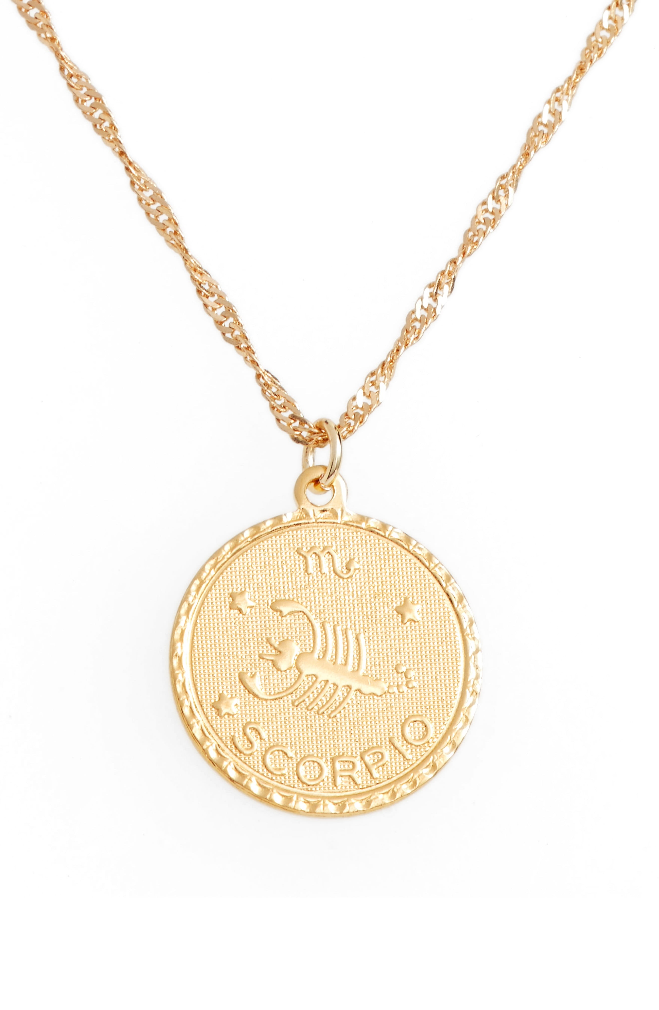 Cam Jewelry Ascending Zodiac Medallion Necklace | Nordstrom