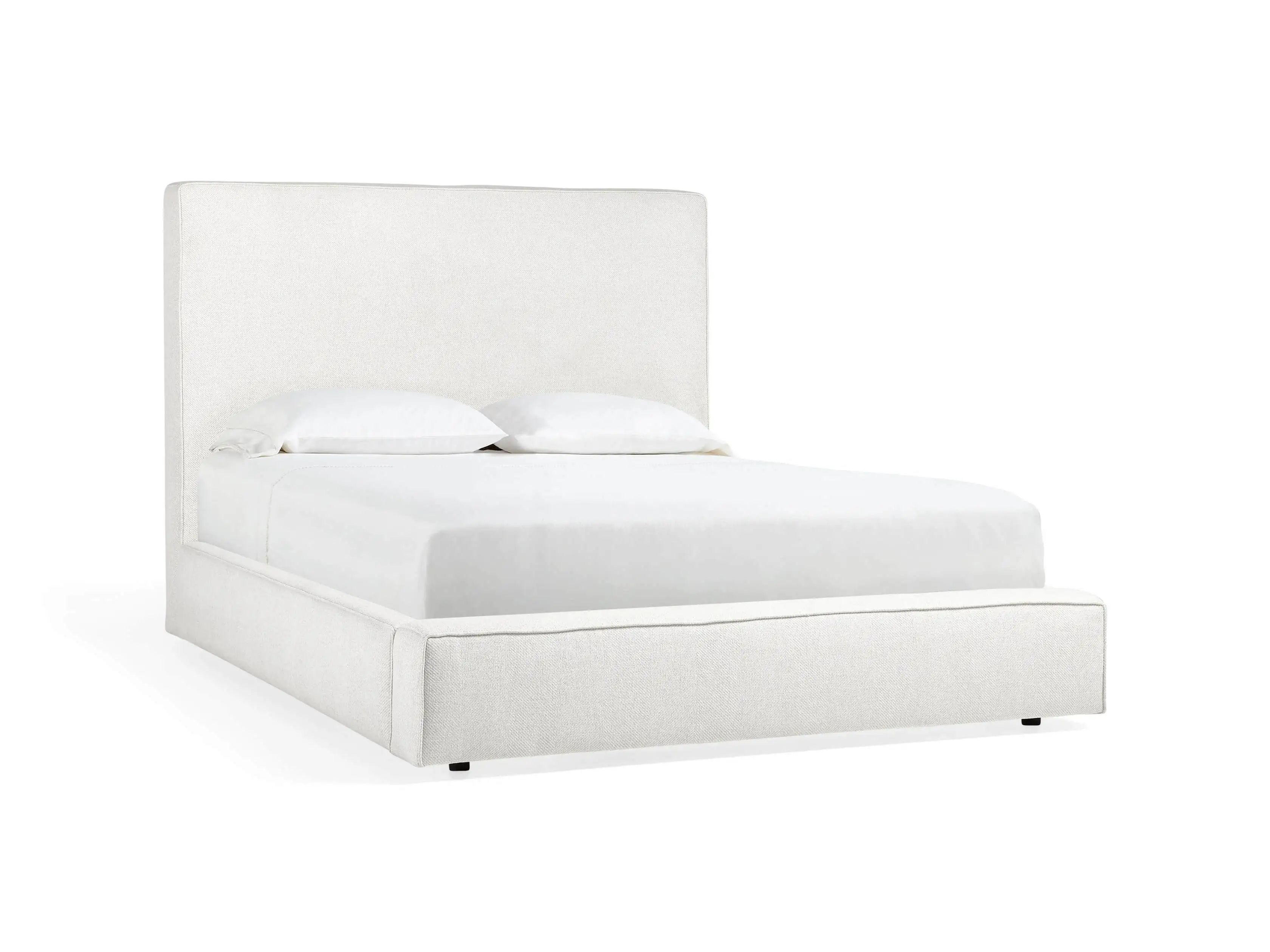 Lago Upholstered 55"" Queen Bed with Low Footboard | Arhaus