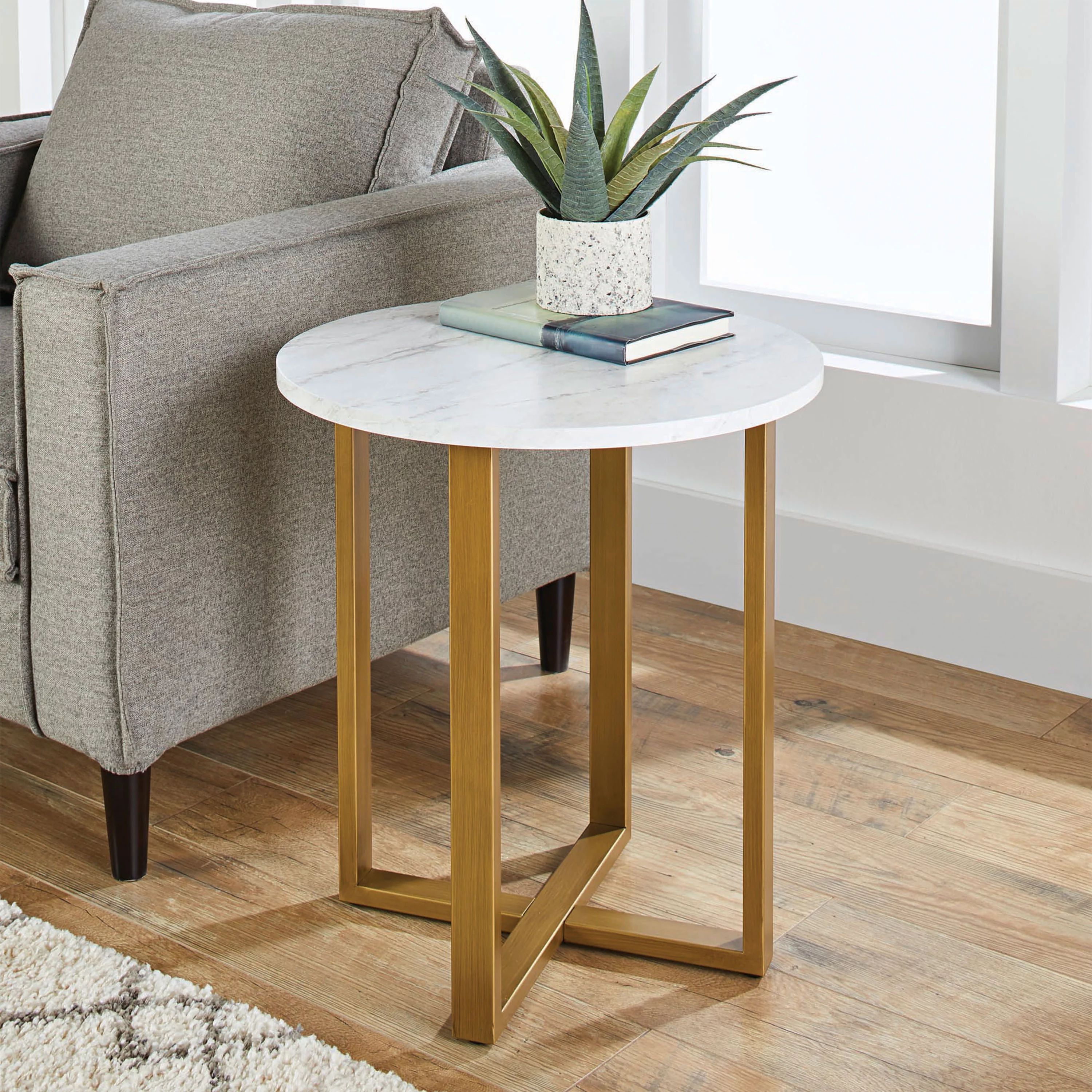 Better Homes & Gardens Lana Marble Side Table - Walmart.com | Walmart (US)