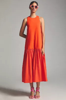Maeve Sleeveless Flounce Dress | Anthropologie (US)