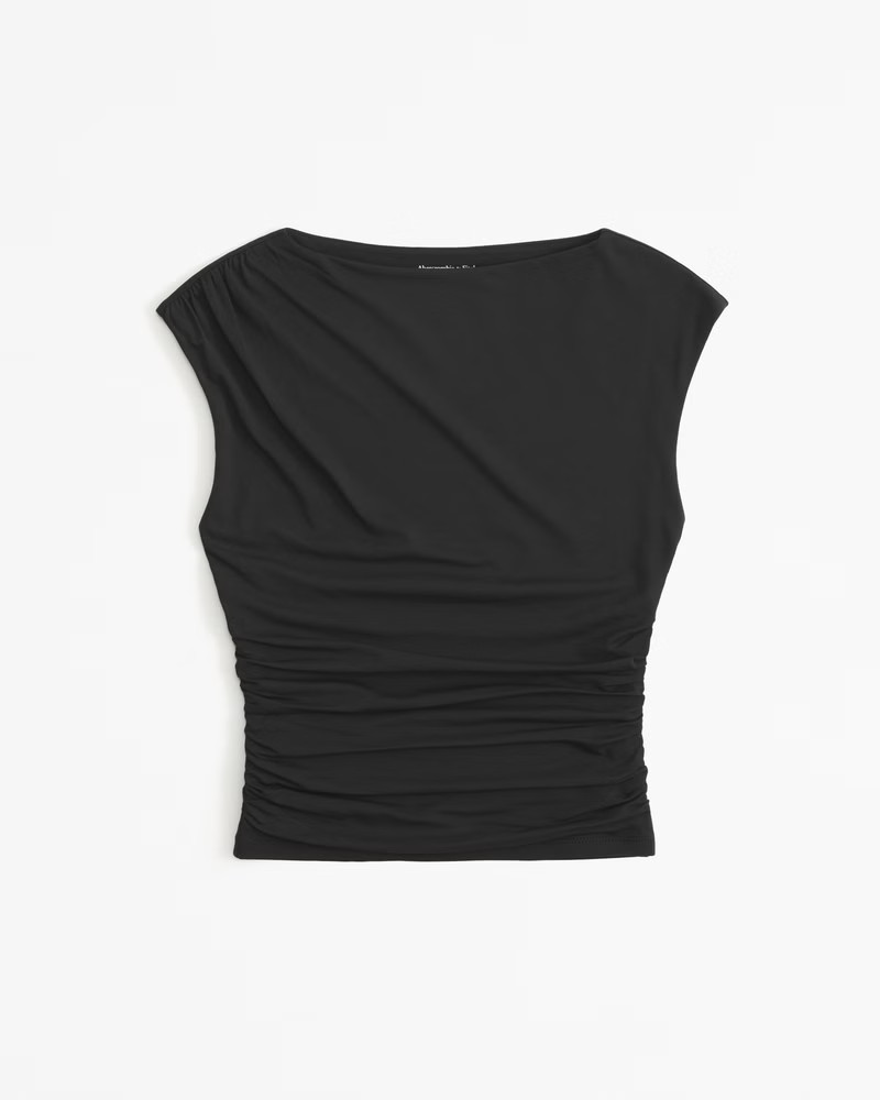 Draped Slash Top | Abercrombie & Fitch (US)