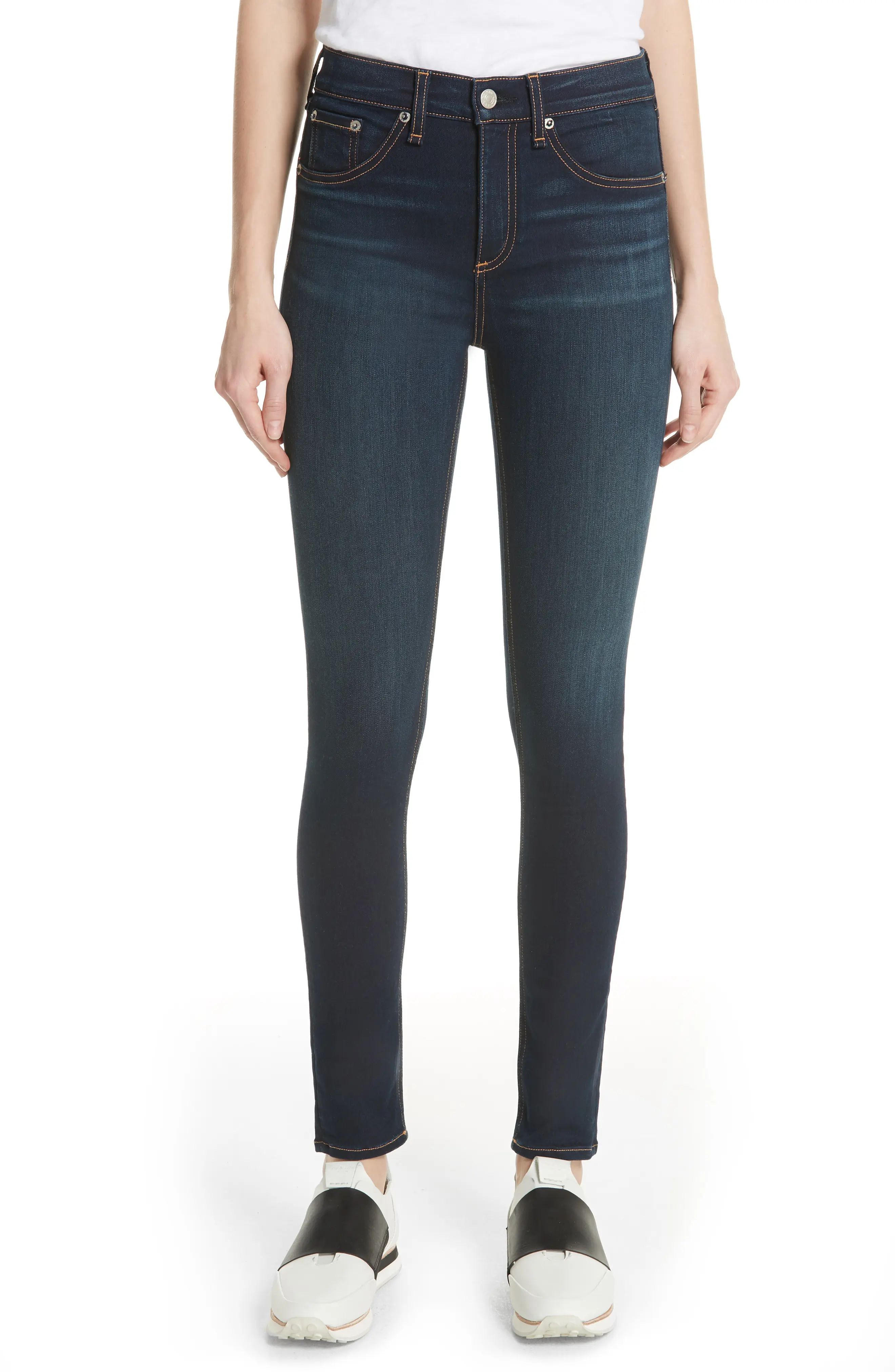 rag & bone DENIM High Waist Skinny Jeans (Bedford) | Nordstrom