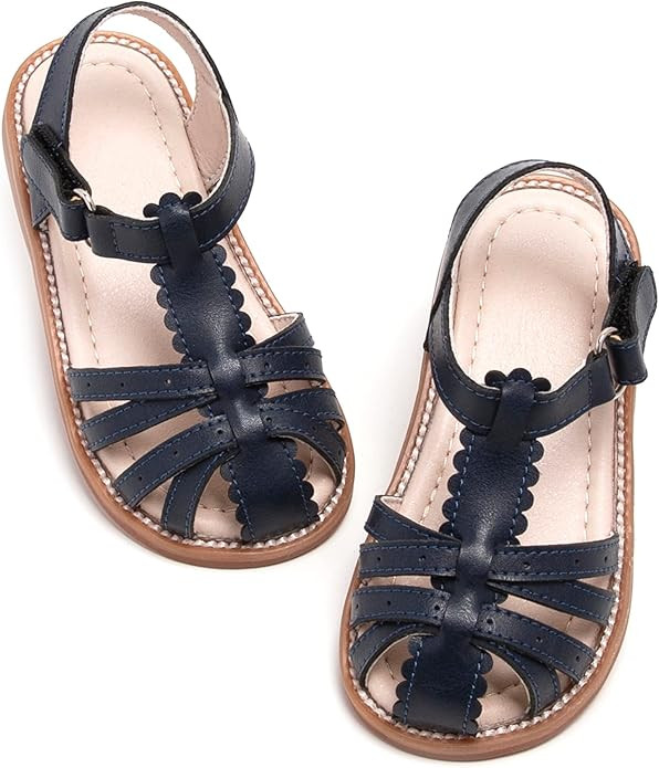 Kiderence Toddler Girls Sandals Little Girls Kids Summer Shoes Toddler Sandals | Amazon (US)