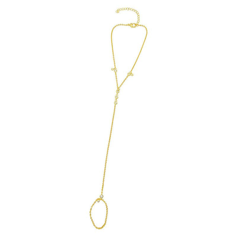 Adornia 14k Gold Plated Hand Chain, Women's, Yellow Gold Tone | Kohl's
