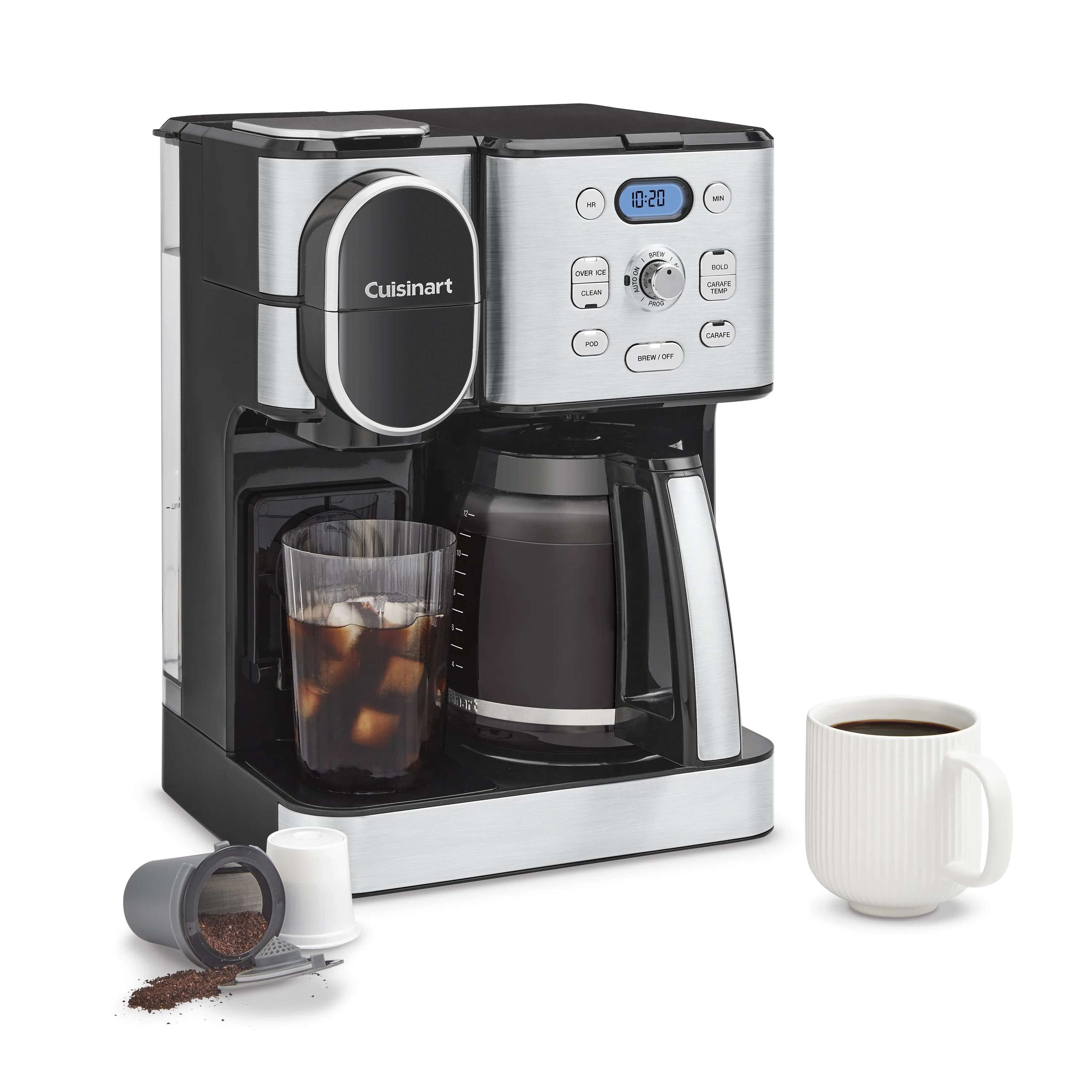 Cuisinart Coffee Center 2-in-1 Coffeemaker, 12-Cup Glass Carafe, Automatic Hot & Iced Coffee Make... | Wayfair North America