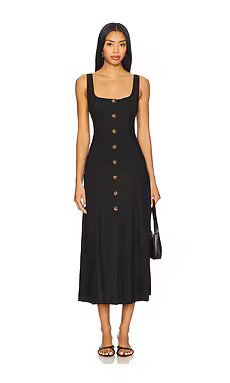 Tularosa Carley Midi Dress in Black from Revolve.com | Revolve Clothing (Global)