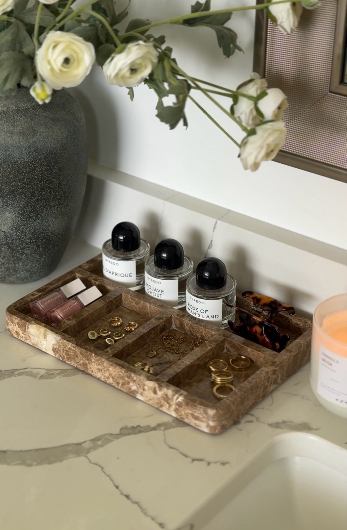 The prettiest Amazon marble vanity tray that instantly elevates your space 🤎✨ 

Vanity tray, marble vanity tray, beauty tray, bathroom decor, bathroom vanity ideas, bathroom inspo, luxury bathroom decor, affordable home decor, bathroom organization

#LTKHome #LTKBeauty #LTKgrwm