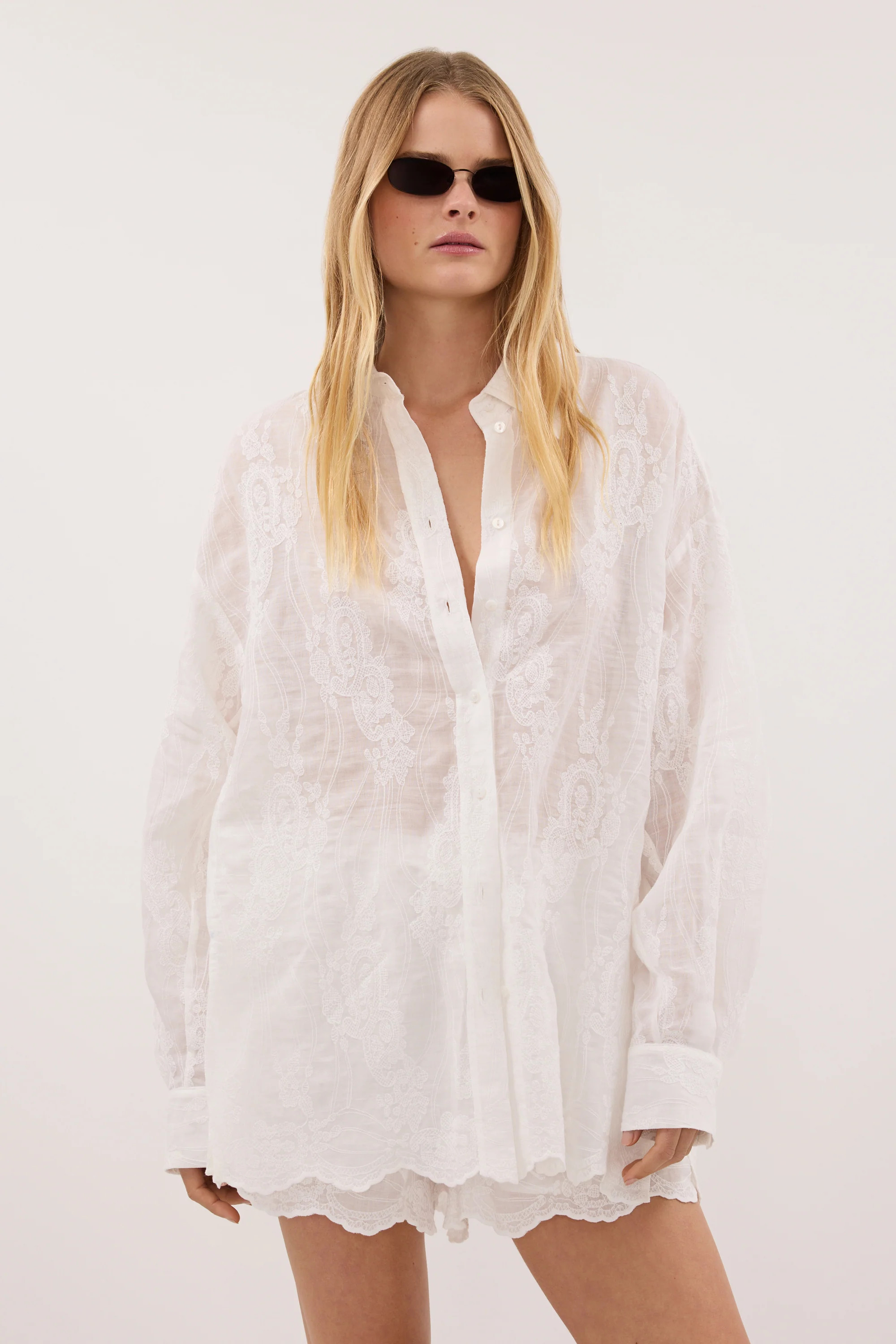 CORDELIA WHITE RAMIE SHIRT | DISSH