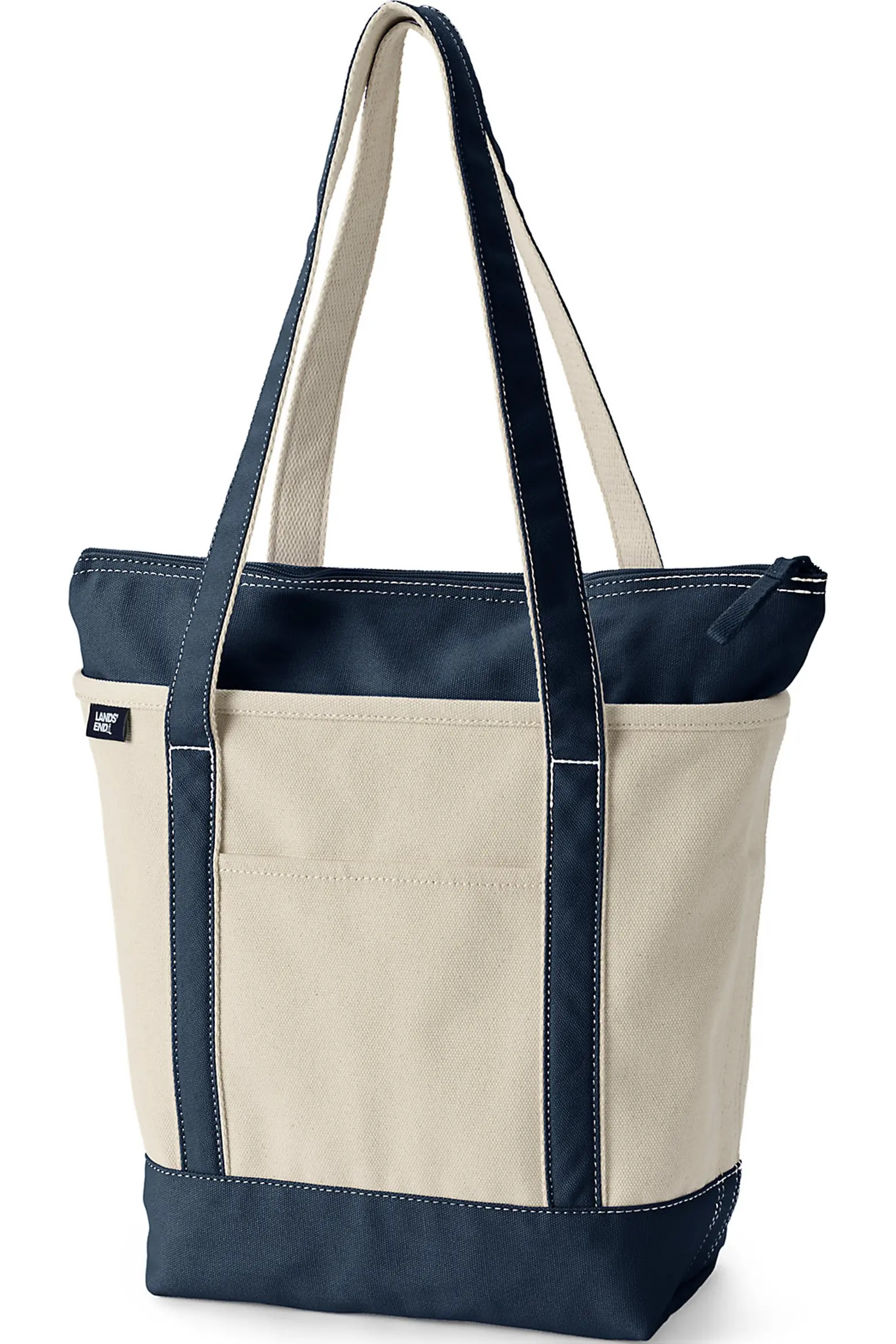 Zip Top Long Handle Canvas Tote Bag | Nordstrom | Nordstrom