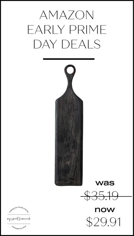 Black acacia wood tray/cutting board. 
Amazon prime day sale early access deals. 

#LTKhome #LTKxPrimeDay #LTKsalealert