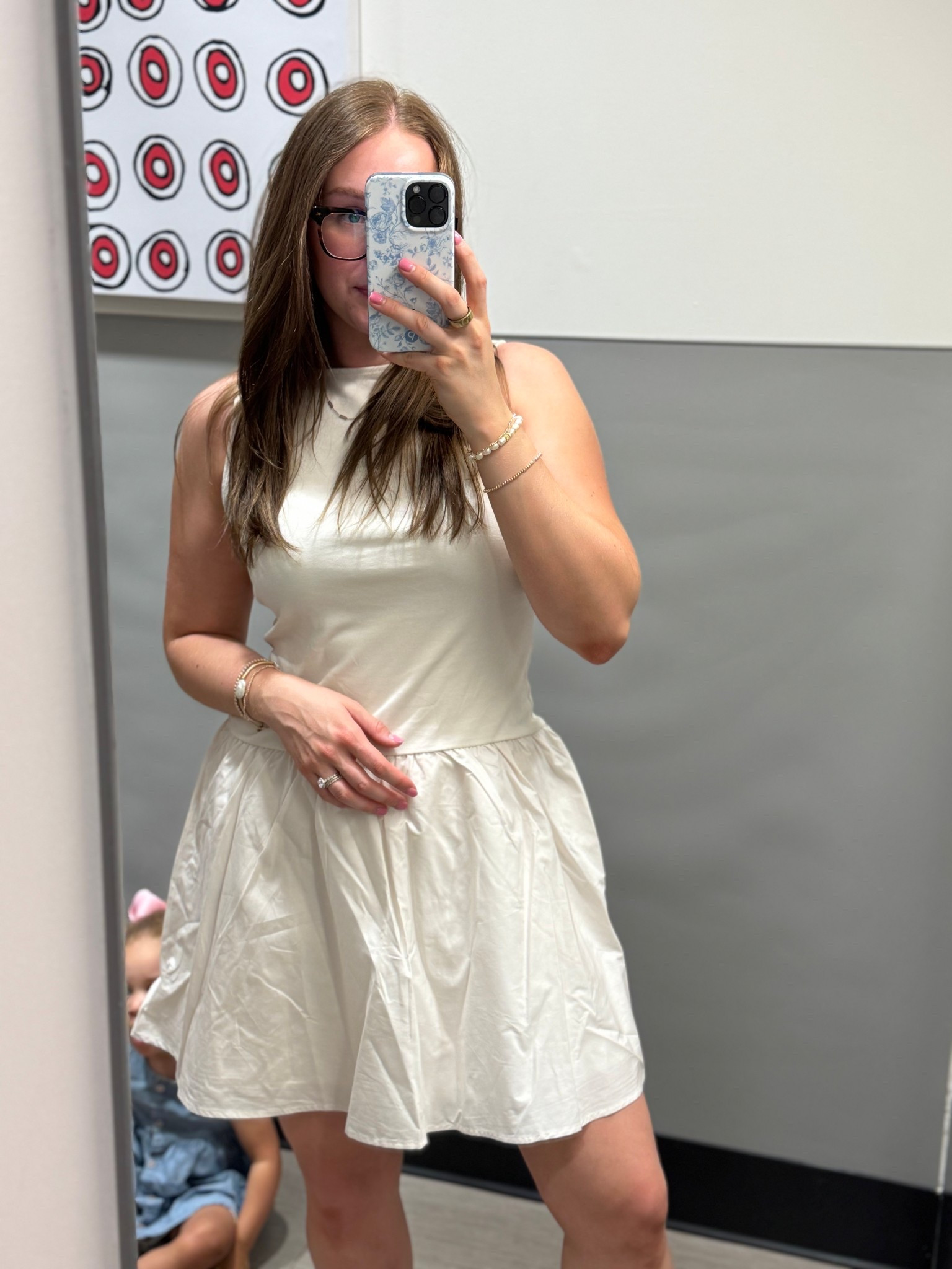 Cute + comfy drop waist dress! Side down- I’m wearing a Small