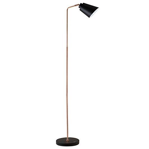 OttLite L1R92BP9-SHPR Pearson Floor Lamp Black Shade and Base with Copper Arm, Black Copper Arm | Amazon (US)