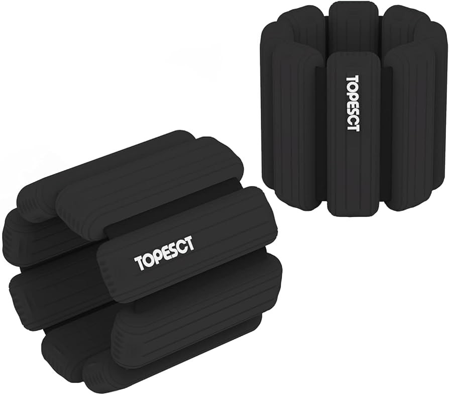 TOPESCT Adjustable Wrist Weights - Set of 2 (1lb Each) | Wearable Wrist & Ankle Weights Bracelet ... | Amazon (UK)