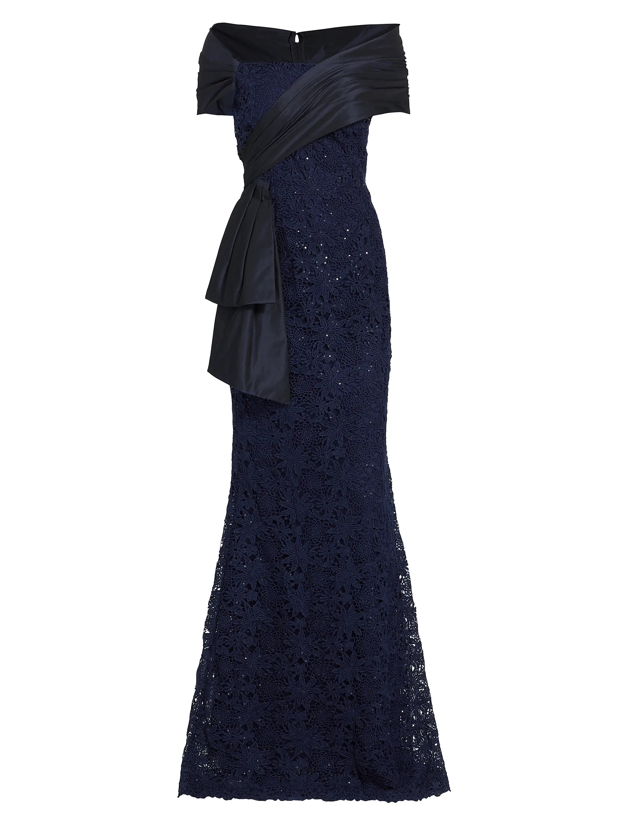 Off-The-Shoulder Lace Gown | Saks Fifth Avenue