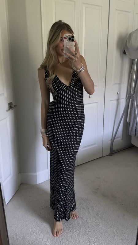 Princess Polly NELLIE MAXI DRESS BLACK POLKA DOT. Us size 2. Princess Polly. @princesspolly I wear the size US 2 in Princess Polly typically but always recommend sizing up because their clothing tends to run small. 
#tryon #tryonwithme #tryonhaul #princesspolly #springstyle #springvibes #springoutfits #springfashion #summerlooks #summeroutfit #summervibes #capsulewardrobe #fashioninspo #outfit #outfitinspo #princesspollyhaul #princesspollytryonhaul #princesspollytryon #fyp 

#LTKFindsUnder100 #LTKVideo #LTKStyleTip